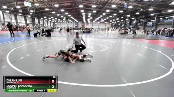 76 lbs Rd# 10- 4:00pm Saturday Final Pool - Dylan Luik, Ranger WC vs Cooper Sandoval, Scorpions