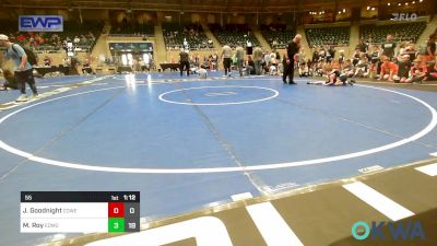 55 lbs Rr Rnd 2 - Jack Goodnight, Coweta 12u vs Maxwell Roy, Edmond North Huskies