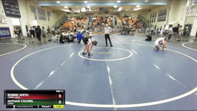 144 lbs Cons. Round 6 - Robbie Smith, Yorba Linda vs Nathan Cauwel, Chino