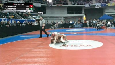 5A 120 lbs Quarterfinal - Stran Webb, Elmore County School vs Leon Staggs, Charles Henderson HS