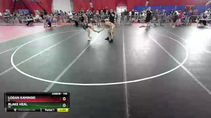 145 lbs Cons. Round 2 - Logan Kaminski, IL vs Blake Heal, WI