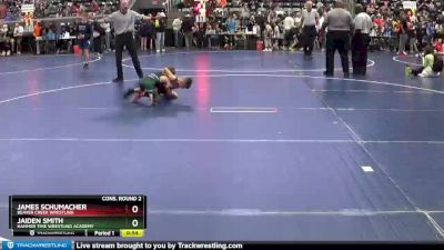 50 lbs Cons. Round 2 - James Schumacher, Beaver Creek Wrestling vs Jaiden Smith, Hammer Time Wrestling Academy