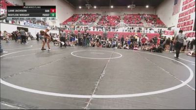120 lbs Semifinal - Lane Jackson, Darko Valley Wolf Pack vs Waylon Wright, Prodigy NDT