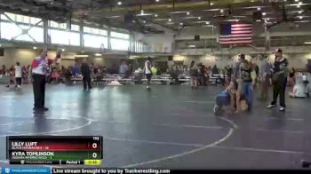 132 lbs Round 2 (4 Team) - Lilly Luft, Black Mambas Red vs Kyra Tomlinson, Indiana INFERNO GOLD