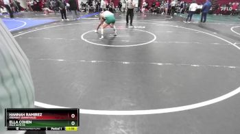 110 lbs 1st Place Match - Ella Cohen, Palo Alto Hs vs Hannah Ramirez, Fremont (Sunnyvale)