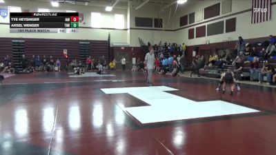 J-9 lbs 1st Place Match - Tye Heysinger, Immortal Athletics WC vs Aksel Wenger, THWC