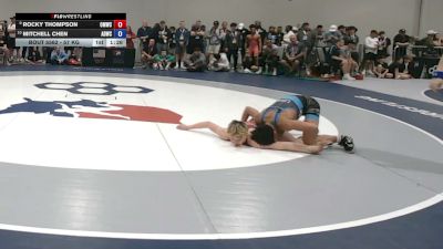 57 kg Cons. Quarters - Rocky Thompson, Open Mats Wrestling Club vs Mitchell Chen, American Dream Wrestling Club