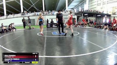 106 lbs Round 3 (4 Team) - Ava Fodera, California vs Madisyn Mikels, Indiana