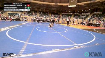 58 lbs Consi Of 4 - Carsyn Martinez-Aguilar, Terminator Wrestling Academy vs Hayden Gregory, Tulsa Blue T Panthers