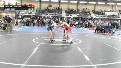 106 lbs Consi Of 16 #2 - Santino Gaglione, Cranston West vs Jaiden Bibby, Lincoln