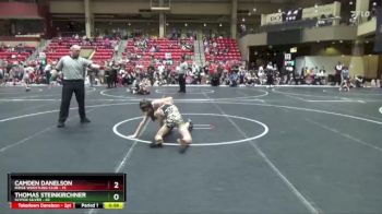 80 lbs Round 5 (6 Team) - Camden Danelson, Ridge Wrestling Club vs Thomas Steinkirchner, SlyFox Silver