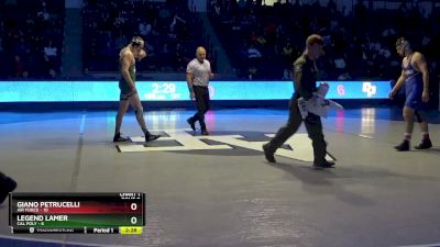 165 lbs Giano Petrucelli, Air Force vs Legend Lamer, Cal Poly