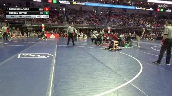 2A-106 lbs Cons. Round 3 - Brennan Jacobs, Greene County vs Curran Meyer, Independence