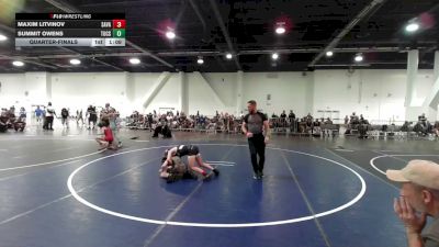 98 lbs Quarterfinal - Maxim Litvinov, Savage House WC vs Summit Owens, Tucson Cyclones
