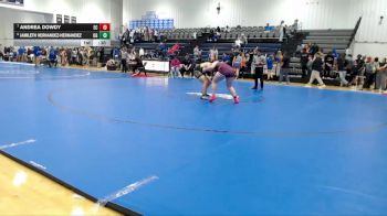 185 lbs Cons. Round 2 - Andrea Dowdy, East Central High School Girls vs Jamileth Hernandez-Hernandez, Oak Grove High School