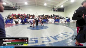 285 lbs Champ. Round 1 - Gary Avila, Bullard vs Matthew Acosta, Washington Union