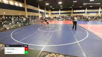 116 lbs Consi Of 8 #1 - Eden Hernandez, Team Thunder vs Darwin DeWitt, Red Mountain WC