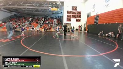 98 lbs Round 2 - Maythe Garay, Greybull Basin Athletic Club vs Ethan Riley, Tongue River Wrestling Club