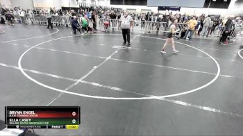 87 lbs Quarterfinal - Brynn Engel, B.A.M. Training Center vs Ella Casey, Millard South Wrestling Club