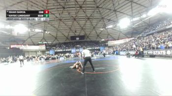 Boys 4A 138 lbs Champ. Round 2 - Isaiah Garcia, Eisenhower vs Kaysic Lundquist, Mead
