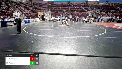 172 lbs Round Of 16 - Aidan Murray, Council Rock South vs Henry Patts, Franklin Regional