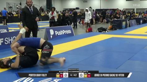Jorge Di Pierro Saenz De Viteri vs Porter Gray Foley 2026 Pan IBJJF Jiu-Jitsu No-Gi Championship