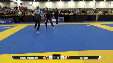Hyeyin Kim vs Krystal Diann Hickman 2025 World IBJJF Jiu-Jitsu No-Gi Championship