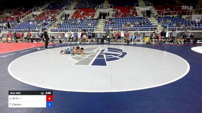 120 lbs Cons 64 #2 - Jacob Britt, LA vs Tyler Clarke, IL