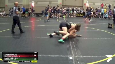 148 lbs Round 2 (4 Team) - Laine Mullins, Untouchables vs Amelia Soltis, Beast Mode WA Green