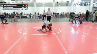 97 lbs Consi Of 8 #1 - Brayden Davagian, Killingly vs Gavin Brown, None