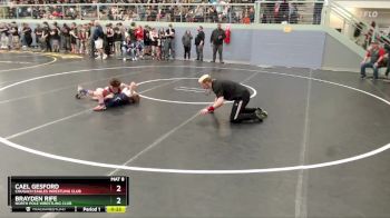 84 lbs Quarterfinal - Cael Gesford, Chugach Eagles Wrestling Club vs Brayden Rife, North Pole Wrestling Club