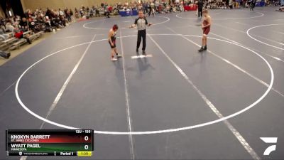 135 lbs Semifinal - Wyatt Pagel, Minnesota vs Knoxyn Barrett, St. James Cyclones