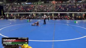 60 lbs Champ. Round 1 - Kye Dauber, Ottawa Wolfpack vs Caleb Haluptzok, Anoka Youth Wrestling