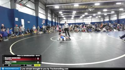 48-51 lbs Round 1 - Teale Cobb, Homedale vs Elijah Sanchez, Kuna Klub