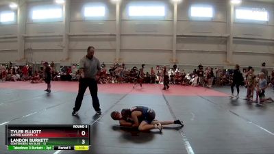 88 lbs Round 5 (8 Team) - Landon Burkett, Contenders WA Blue vs Tyler Elliott, Dayton Bandits