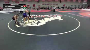 174 lbs Champ. Round 1 - Nick Alexander, Augsburg vs Ben Vazquez, Wisconsin-Whitewater