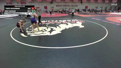 174 lbs Champ. Round 1 - Nick Alexander, Augsburg vs Ben Vazquez, Wisconsin-Whitewater