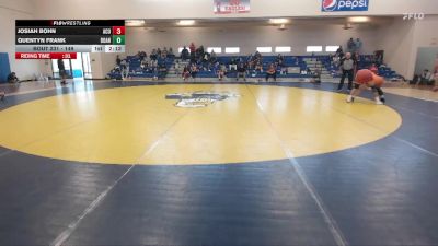 149 lbs Cons. Round 3 - Josiah Bohn, Arizona Christian University vs Quentyn Frank, Doane