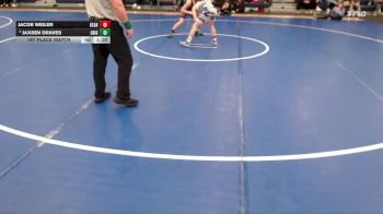 132 lbs 1st Place Match - Jacob Weiler, Kearney vs Jaxsen Draves, Grand Island