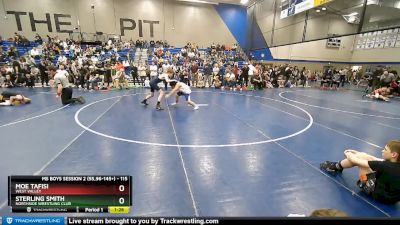 115 lbs Cons. Round 2 - Sterling Smith, Northside Wrestling Club vs Moe Tafisi, West Valley