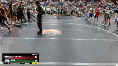 122 lbs Quarterfinal - Abel Miles, Laurens vs Garrett Stroupe, C2X Academy