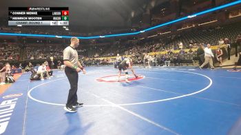 150 Class 1 lbs Champ. Round 1 - Conner Menke, Lawson vs Heinrich Wooten, Macon