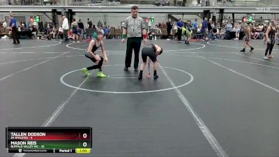 72 lbs Semis (4 Team) - Tallen Dodson, 84 Athletes vs Mason Reis, Buffalo Valley WC