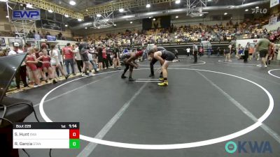 120-130 lbs Quarterfinal - Slayden Hunt, Shelton Wrestling Academy vs Rachel Garcia, Standfast OKC