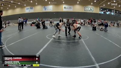 130 lbs Round 2 (6 Team) - Maddox White, Mat Assassins Black vs Michael Campion, Buxton