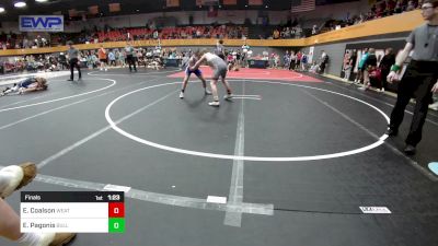 80 lbs Final - Everette Coalson, Weatherford Youth Wrestling vs Elijah Pagonis, BullTrained