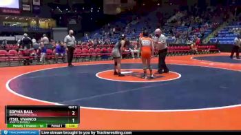 115 lbs Champ. Round 1 - Sophia Ball, Hoffman Estates (H.S.) vs Itsel Vivanco, Joliet (Central)