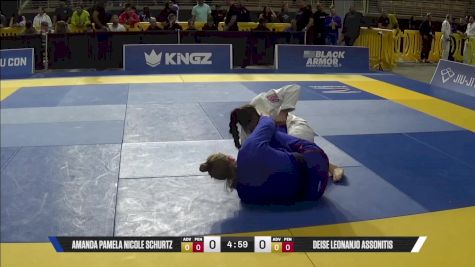 Deise Leonanjo Assonitis vs Amanda Pamela Nicole Schurtz 2025 Pan Jiu Jitsu IBJJF Championship