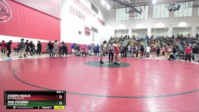 165 lbs Cons. Round 4 - Ron Pizarro, Mater Dei Catholic vs Joseph Nealis, El Cajon Valley