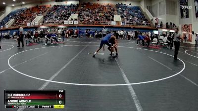 150 lbs Champ. Round 2 - Eli Rodriguez, St. James School vs Andre Arnold, DeMatha Catholic